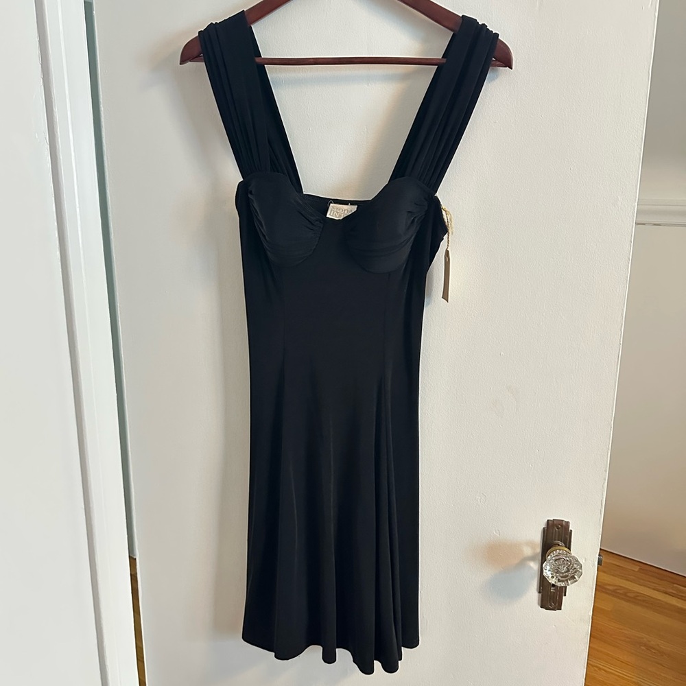 Elegant vintage Black Sleeveless Dress